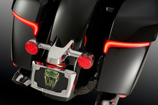 Bryant M1 Saddlebag Lights for Indian Motorcycle By RydeCulture™ - Light Smoke Lens