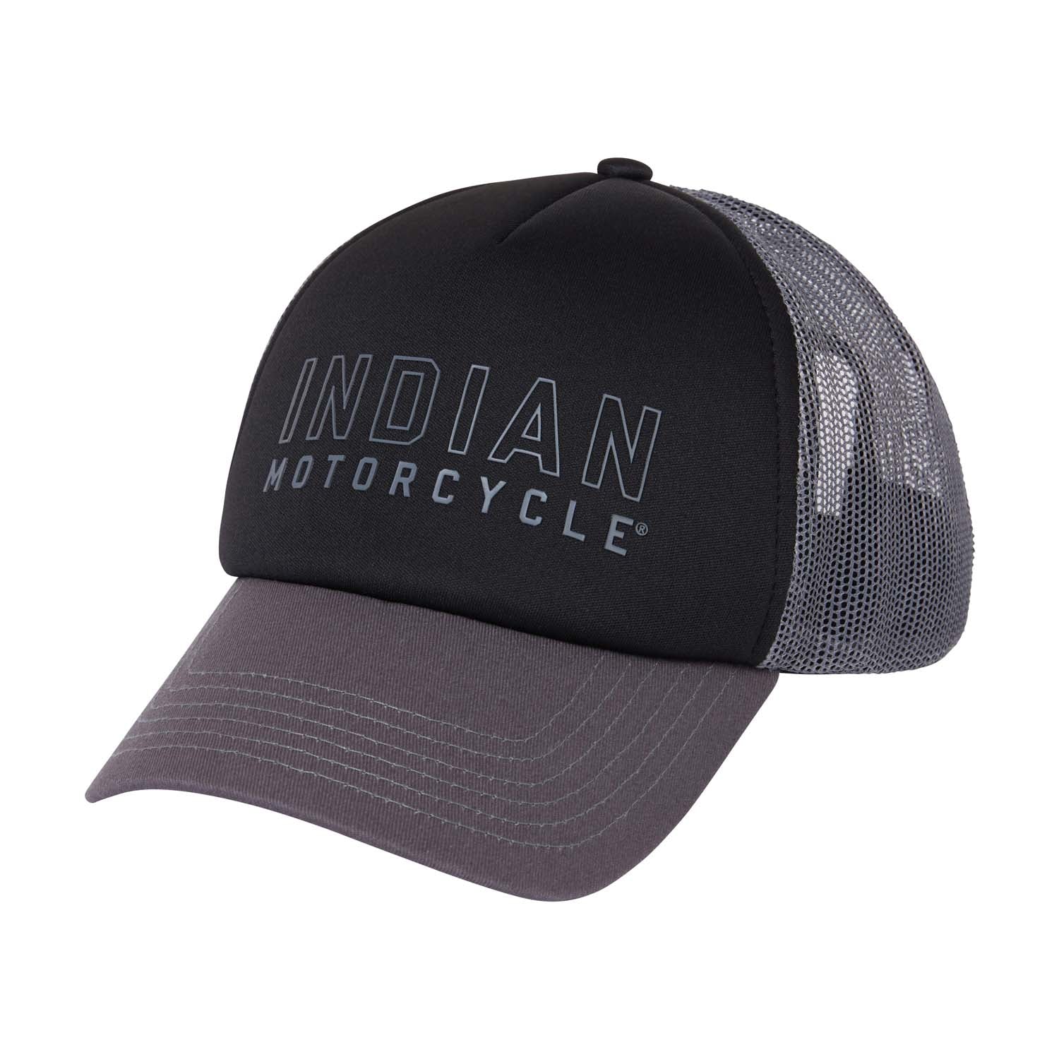 Outline Logo Trucker Cap, Black