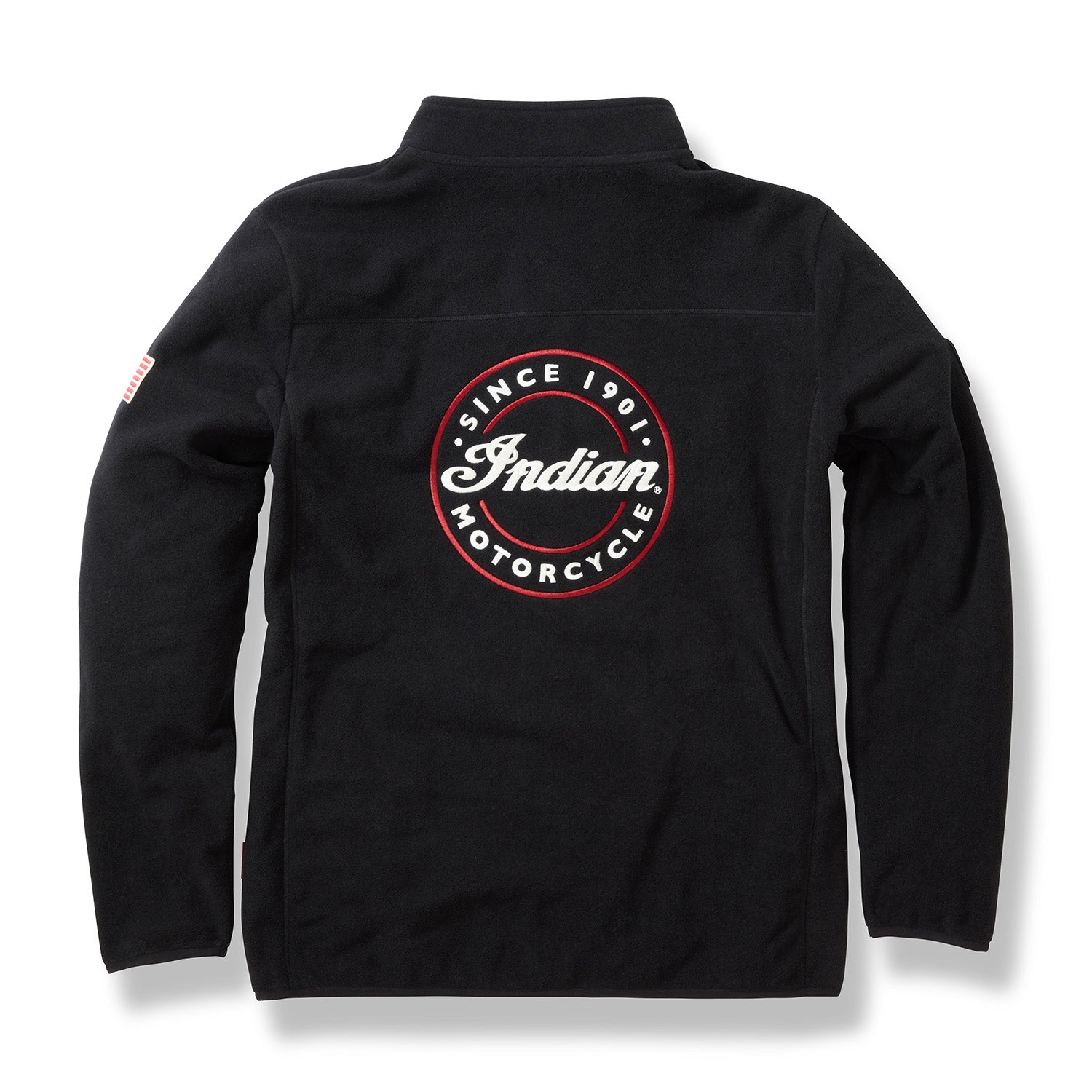 Men's Zip Thru Fleece, Black