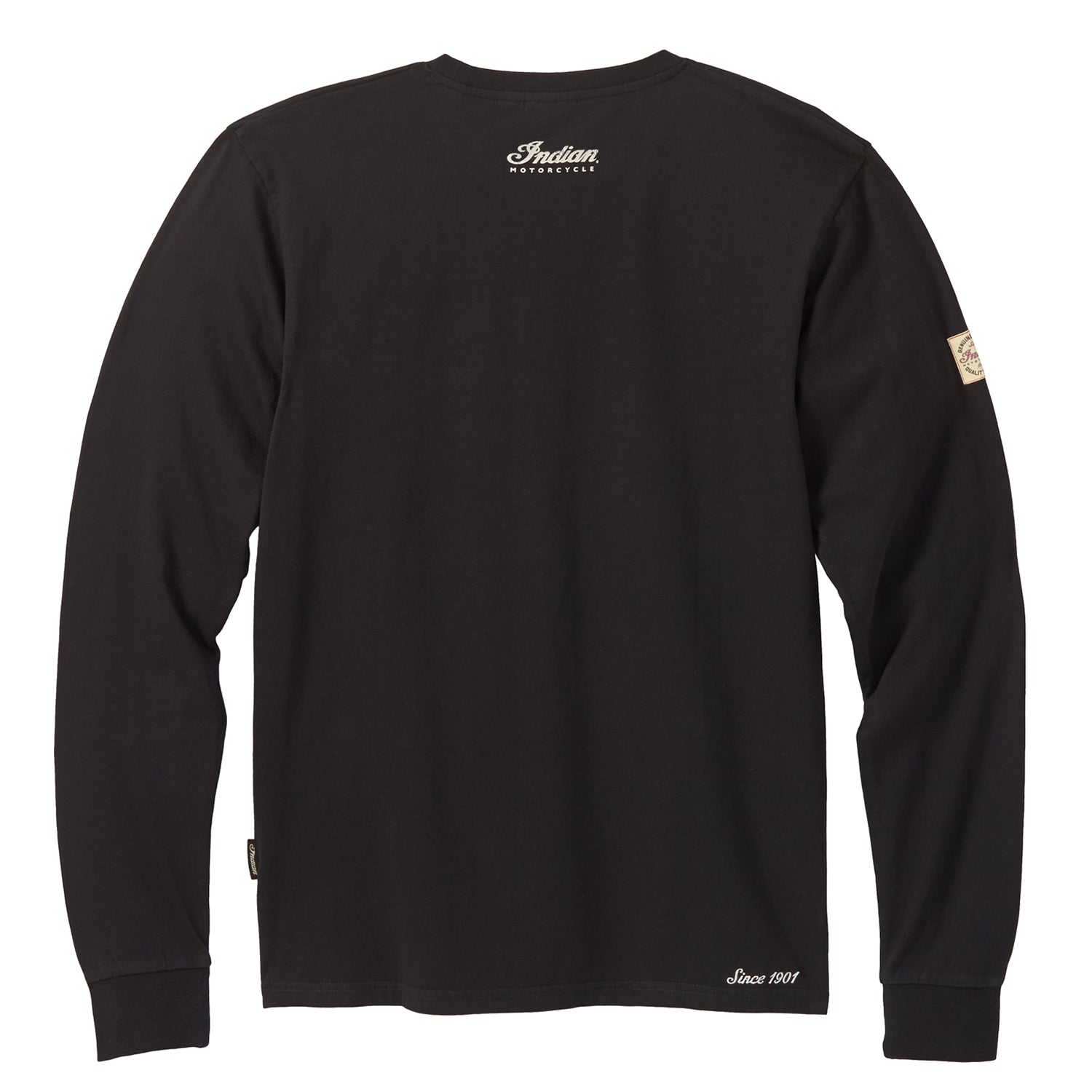Men's Long Sleeve Script Logo T-Shirt, Black