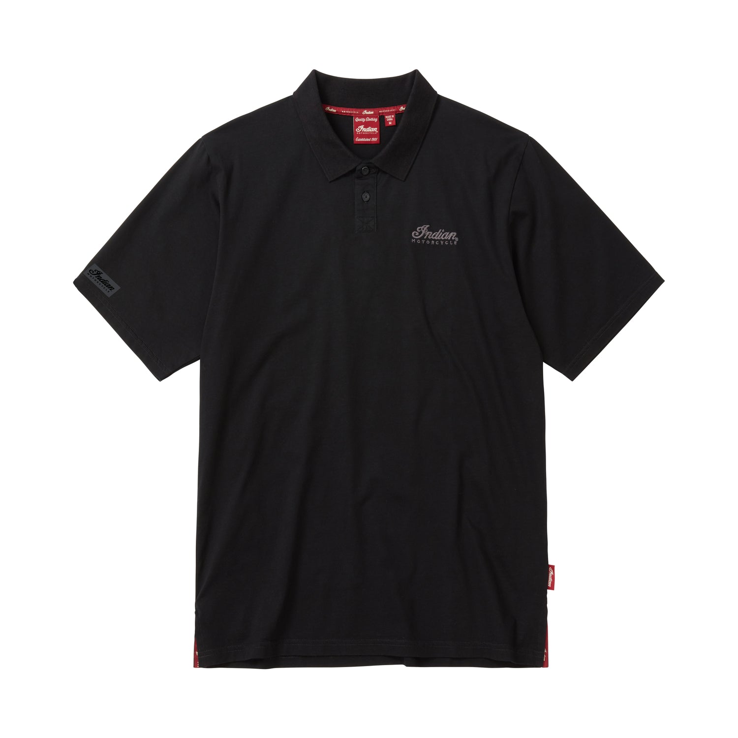 Men's Indian Polo Shirt, Black