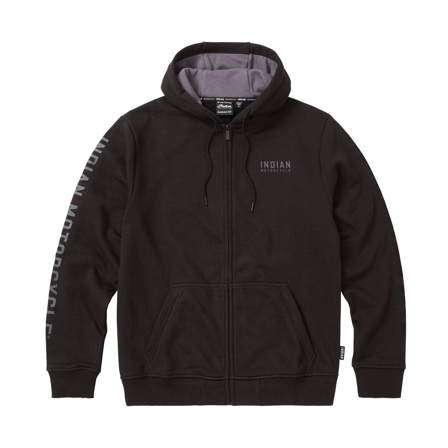Men's Embroidered Hoodie, Black