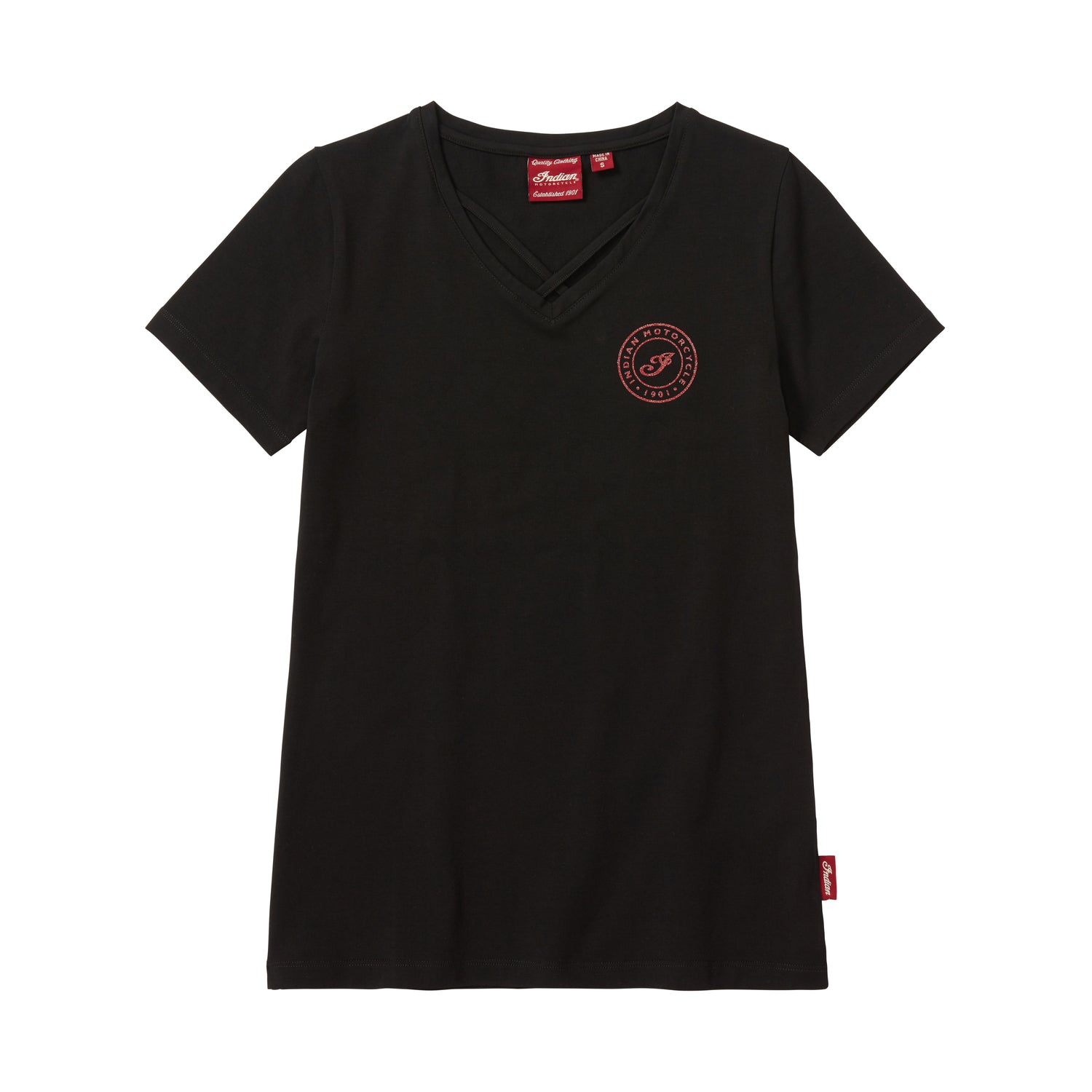 Women's Glitter Graphic T-Shirt, Black