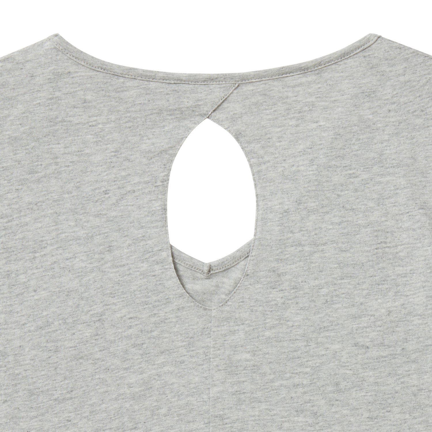 Women's Open Back T-Shirt, Gray