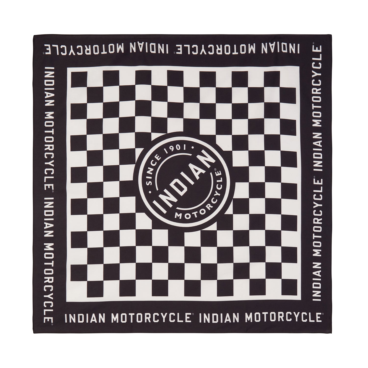 Checkerboard Bandana, Black