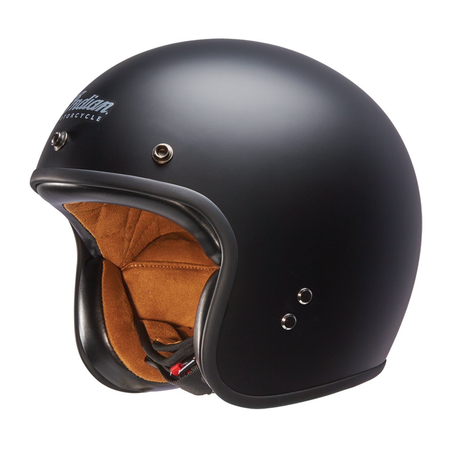 Open Face Retro Helmet, Matte Black