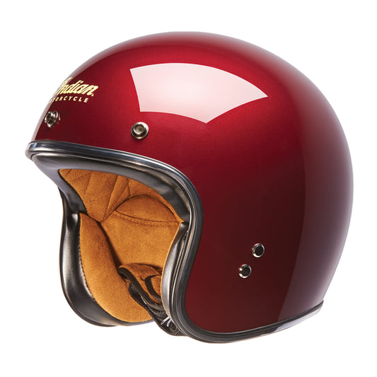 Open Face Retro Helmet, Red