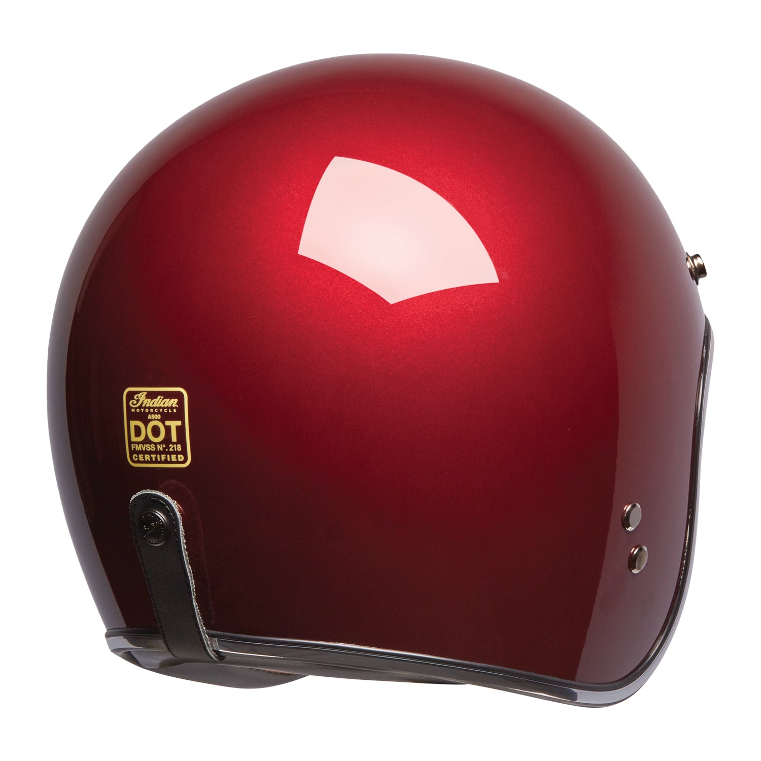 Open Face Retro Helmet, Red