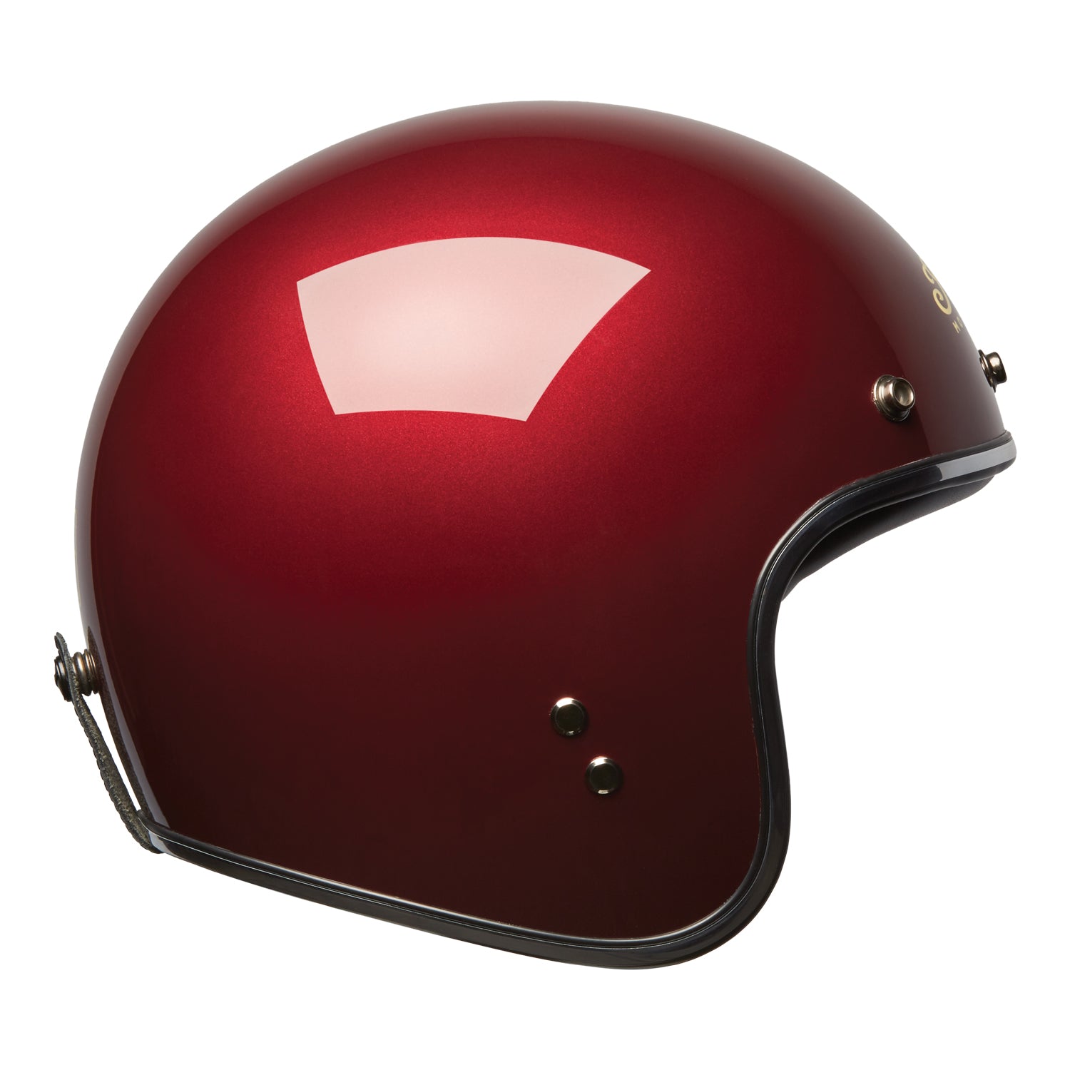 Open Face Retro Helmet, Red