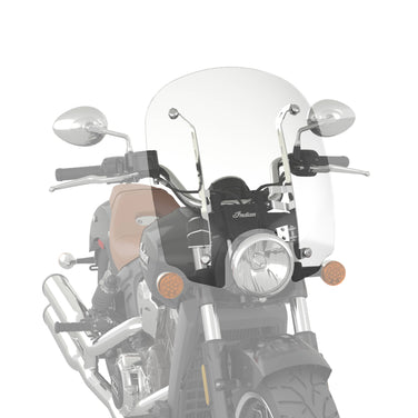 Polycarbonate 19 in. Quick Release Windshield, Chrome