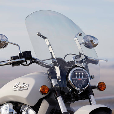 Polycarbonate 24 in. Quick Release Windshield, Chrome