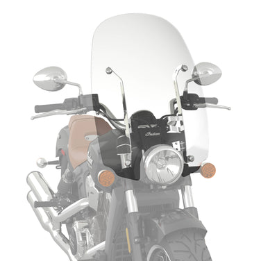 Polycarbonate 24 in. Quick Release Windshield, Chrome