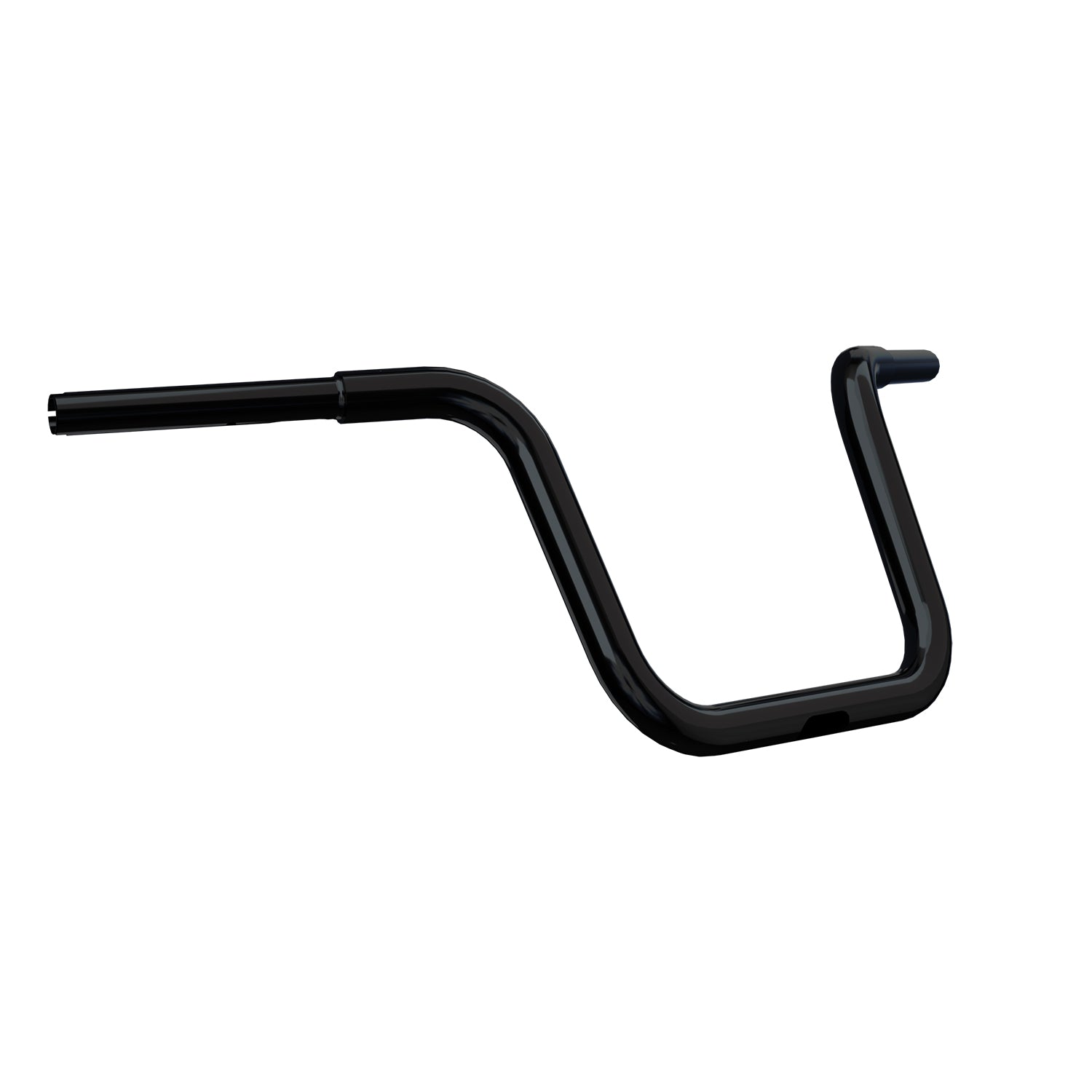 12 in. Ape Hanger Handlebar Kit, Gloss Black