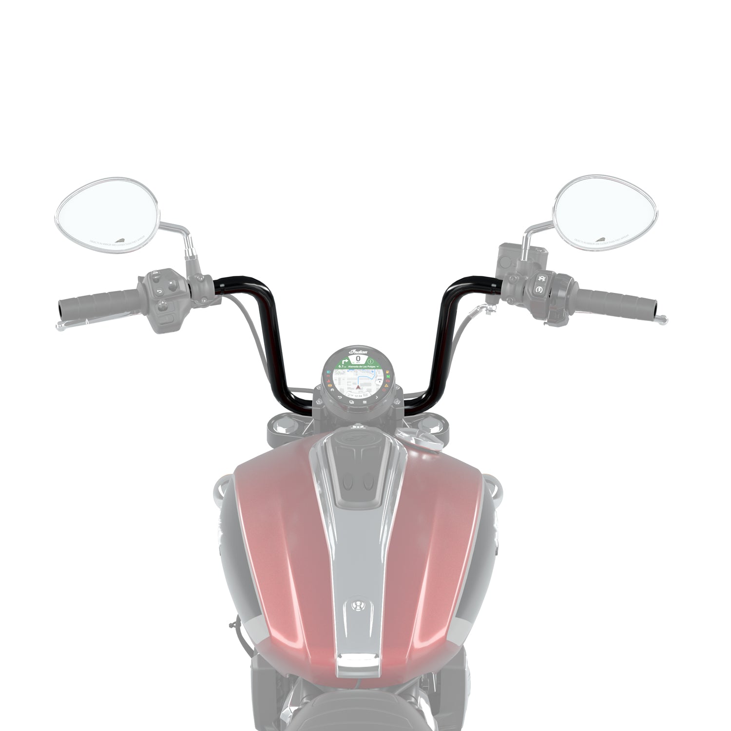 10 in. Ape Hanger Handlebars, Black - 2890553-266