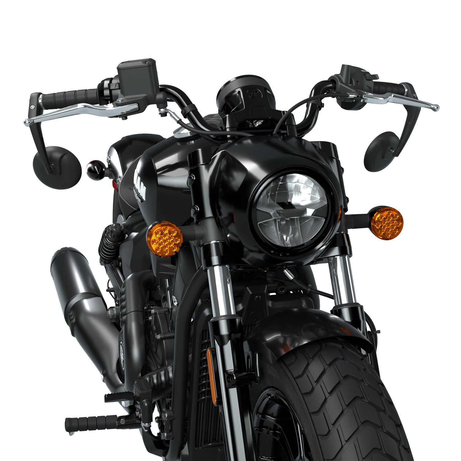 Bar End Mirrors in Black, Pair - 2891099-468