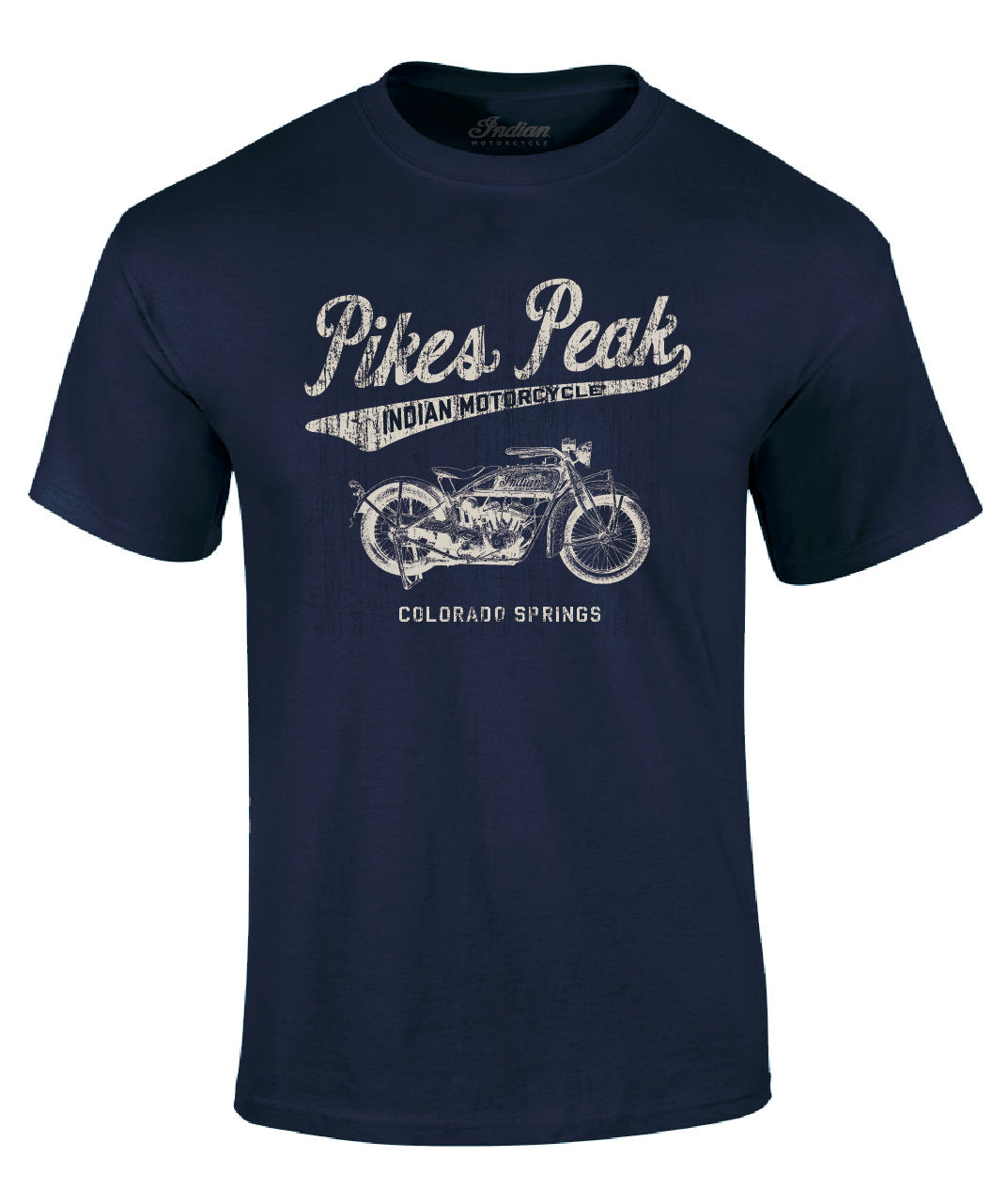 Pikes Peak Vintage Script - Navy