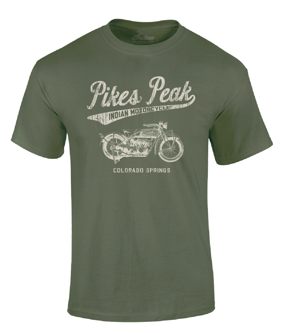 Pikes Peak Vintage Script - Green