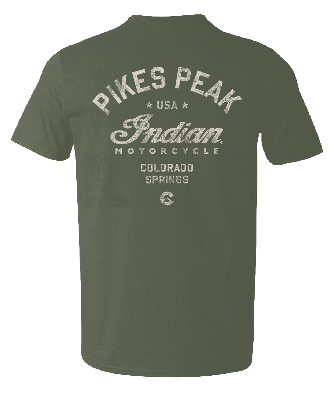 Pikes Peak Vintage Script - Green