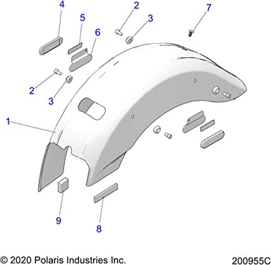 Seat Retention Dart, Genuine OEM Part 5140611