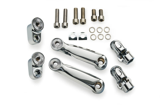 Charles Chapa Adjustable Passenger Comfort Peg Mounts for Indian By RydeCulture™ - Chrome