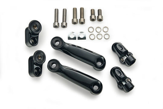 Charles Chapa Adjustable Passenger Comfort Peg Mounts for Indian By RydeCulture™ - Black