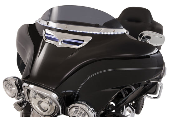 Horizon LED Lighted Windshield '14-up, Chrome