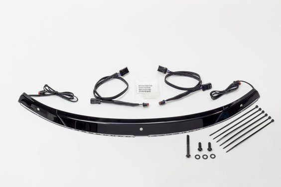Horizon LED Lighted Windshield '14-up, Black