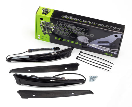 Horizon LED Lighted Windshield Trim for Road Glide '15-up, Black