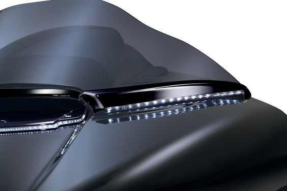 Horizon LED Lighted Windshield Trim for Road Glide '15-up, Black
