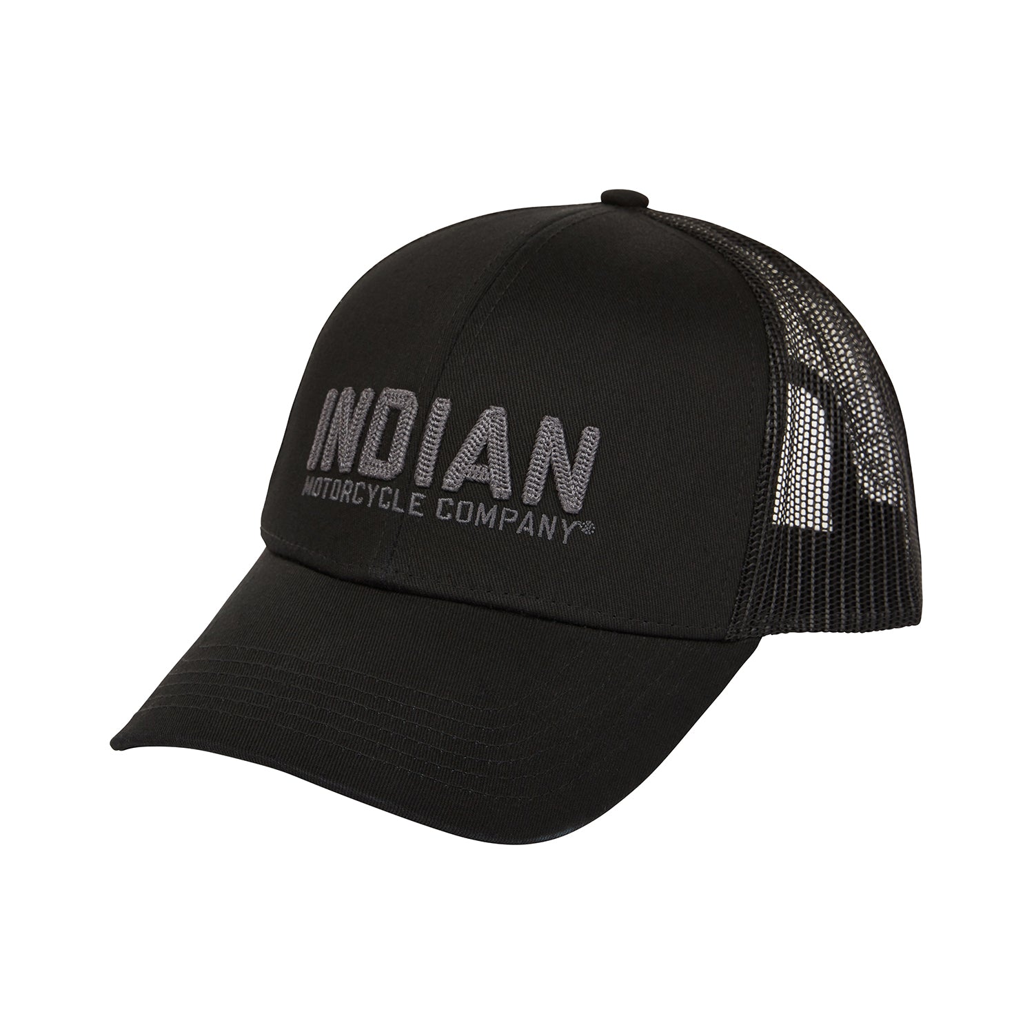 Chain Stitch Embroidery Cap, Black