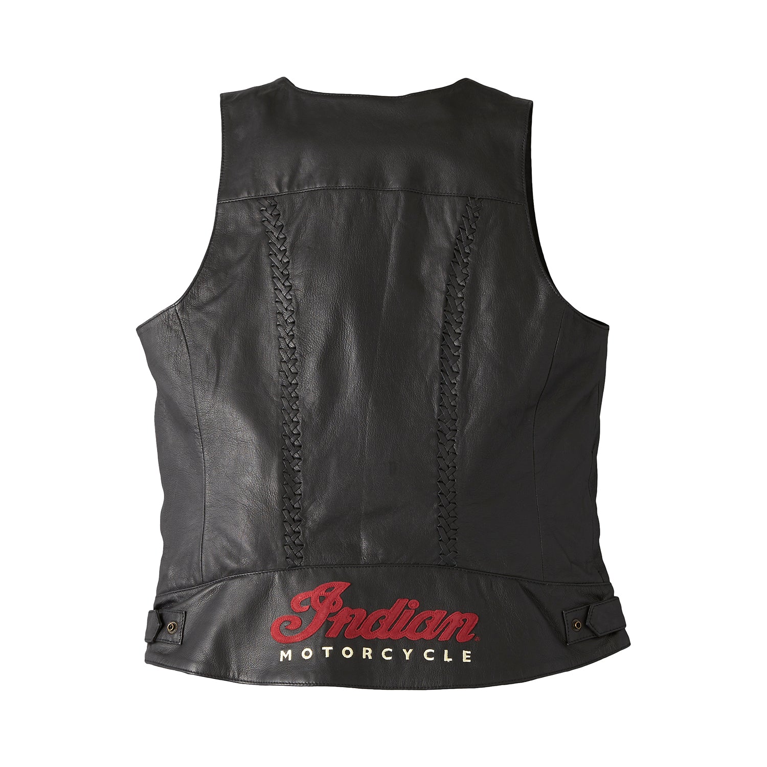 Women's Leather Charlotte Vest, Black