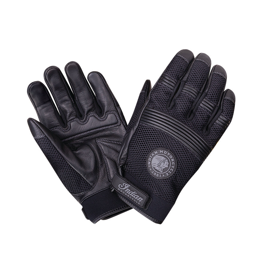 Men's Mesh 2 Warm Weather Riding Gloves, Black