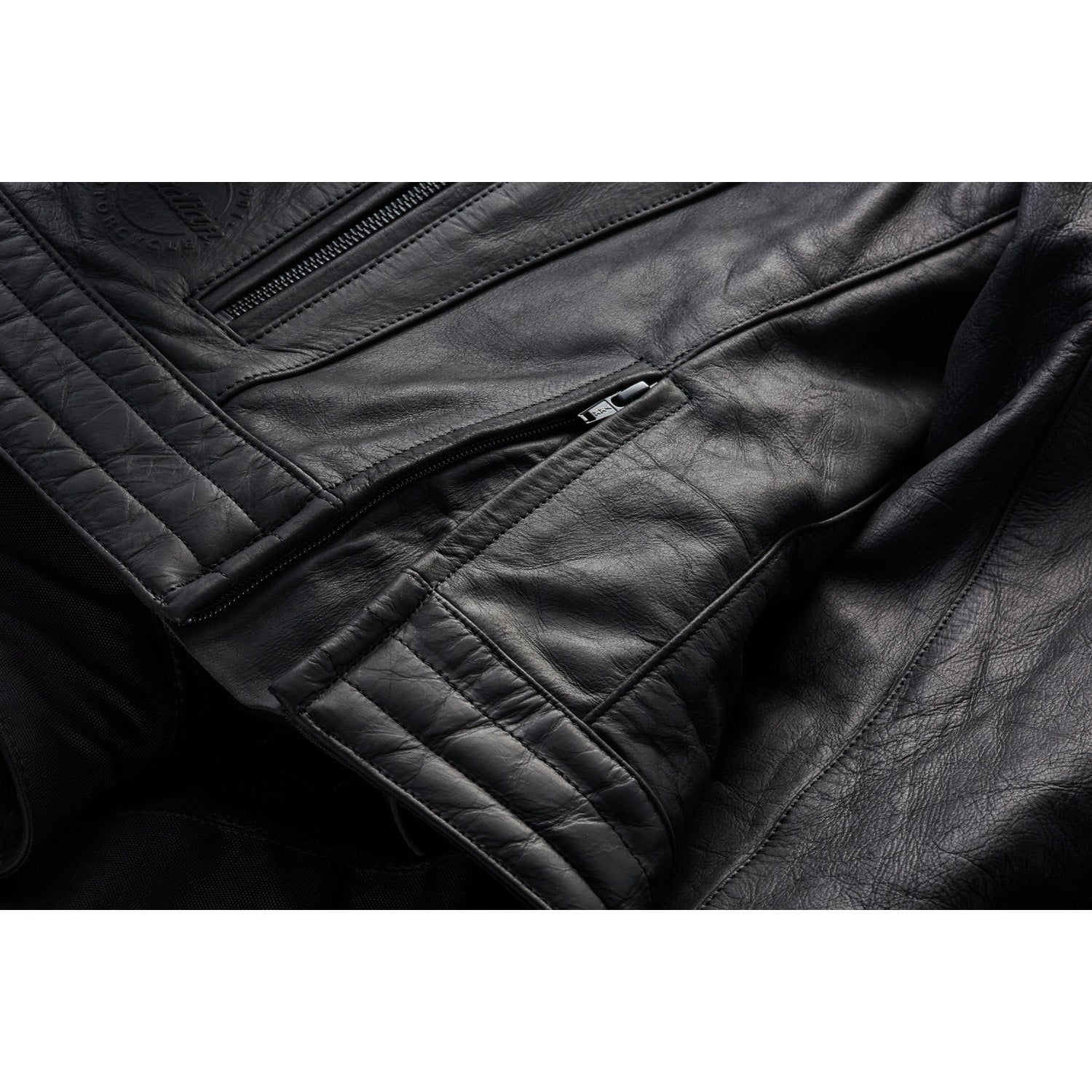 Men's Leather Denton Jacket, Black