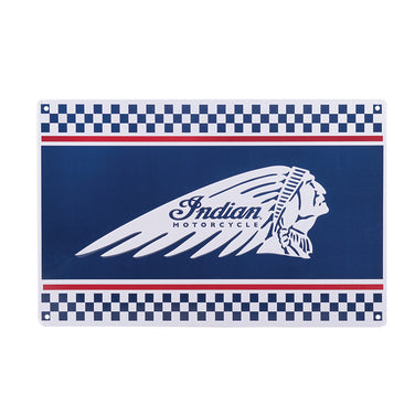 Polaris Checkered Metal Sign - One Size - 2860759