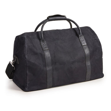 Waxed Canvas Duffle Bag, Black