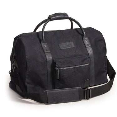 Waxed Canvas Duffle Bag, Black