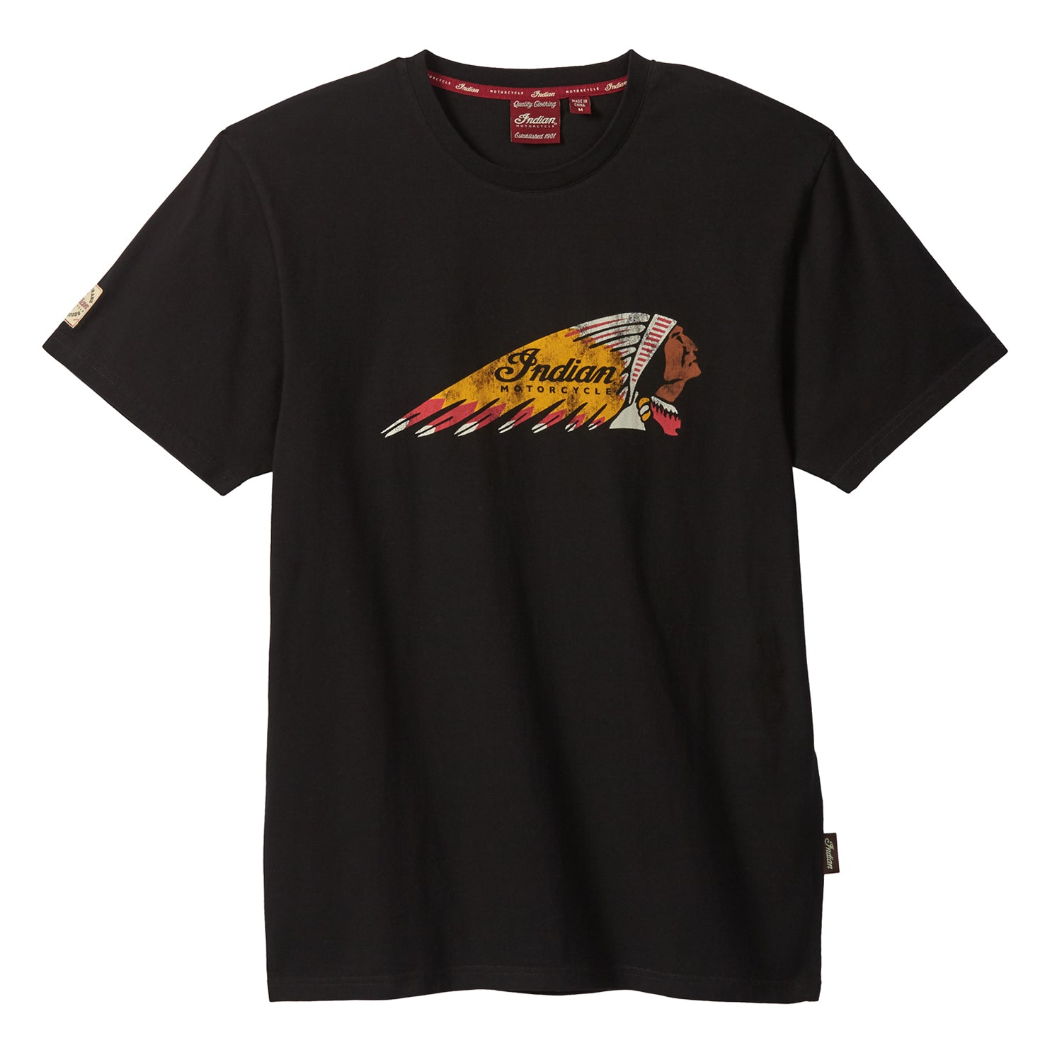 Men's Short Sleeve Color Logo T-Shirt, Black