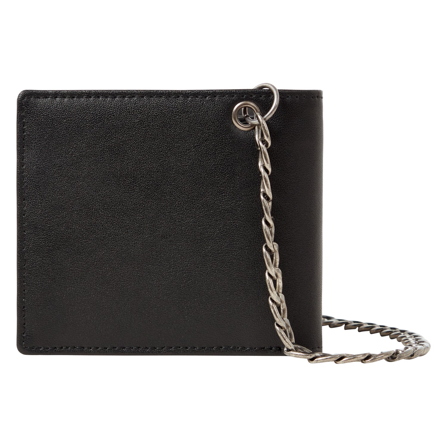 Leather Chain Wallet, Black