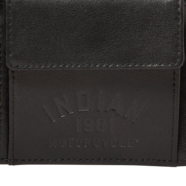 Leather Chain Wallet, Black