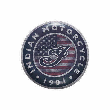 USA Flag Logo Metal Sign