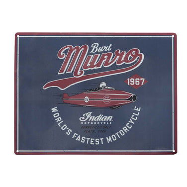 Streamliner Metal Sign, Blue