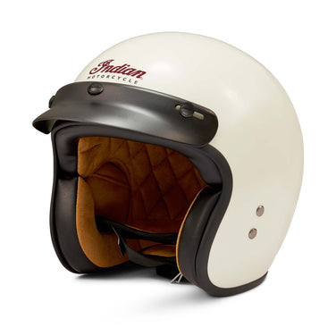 Retro Open Face Helmet, Cream