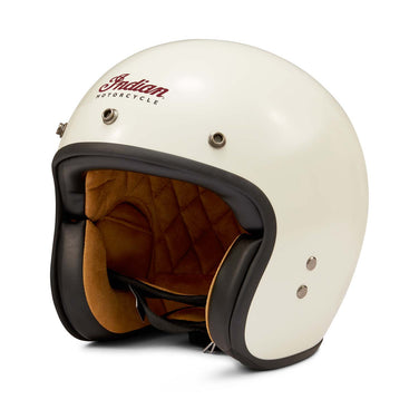 Retro Open Face Helmet, Cream