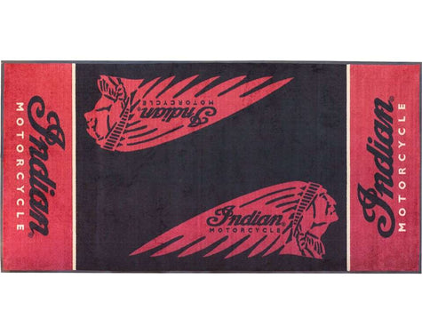 Parking Mat for Garage, Red/Black