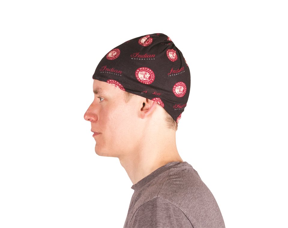 All Over Logo, Stretch Multifunctional Headwear, Black/Red