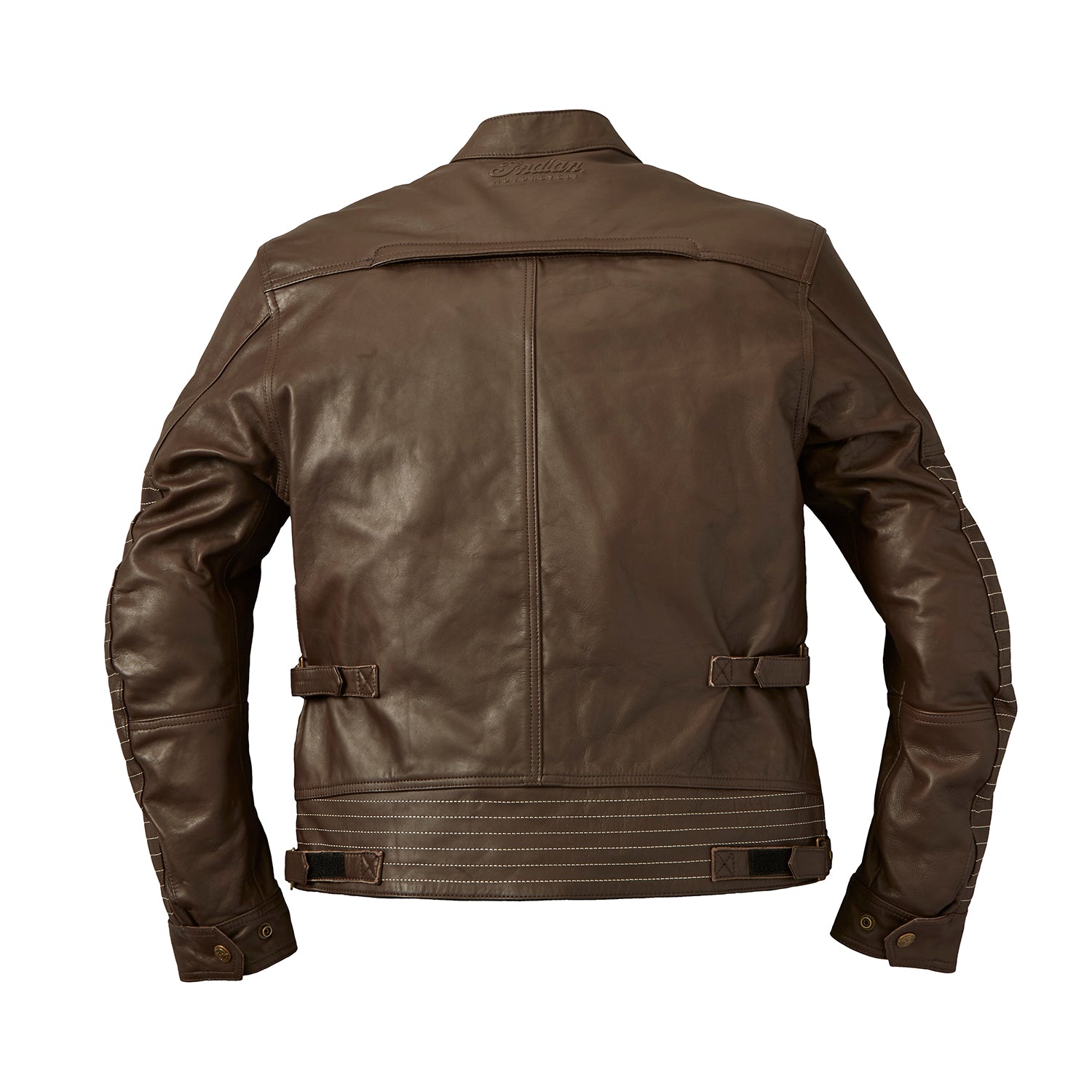 Men's Leather Phoenix Riding Jacket with Removable Lining, Brown