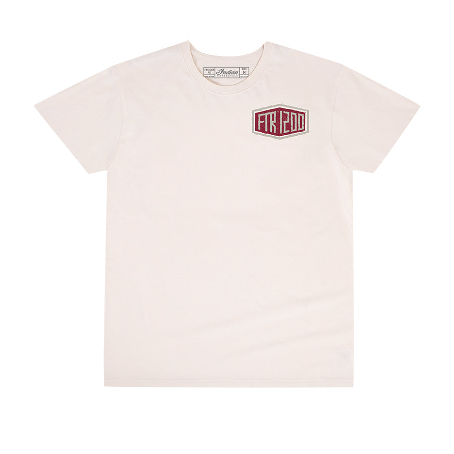 Men's FTR 1200 Shield Logo T-Shirt - M Antique White