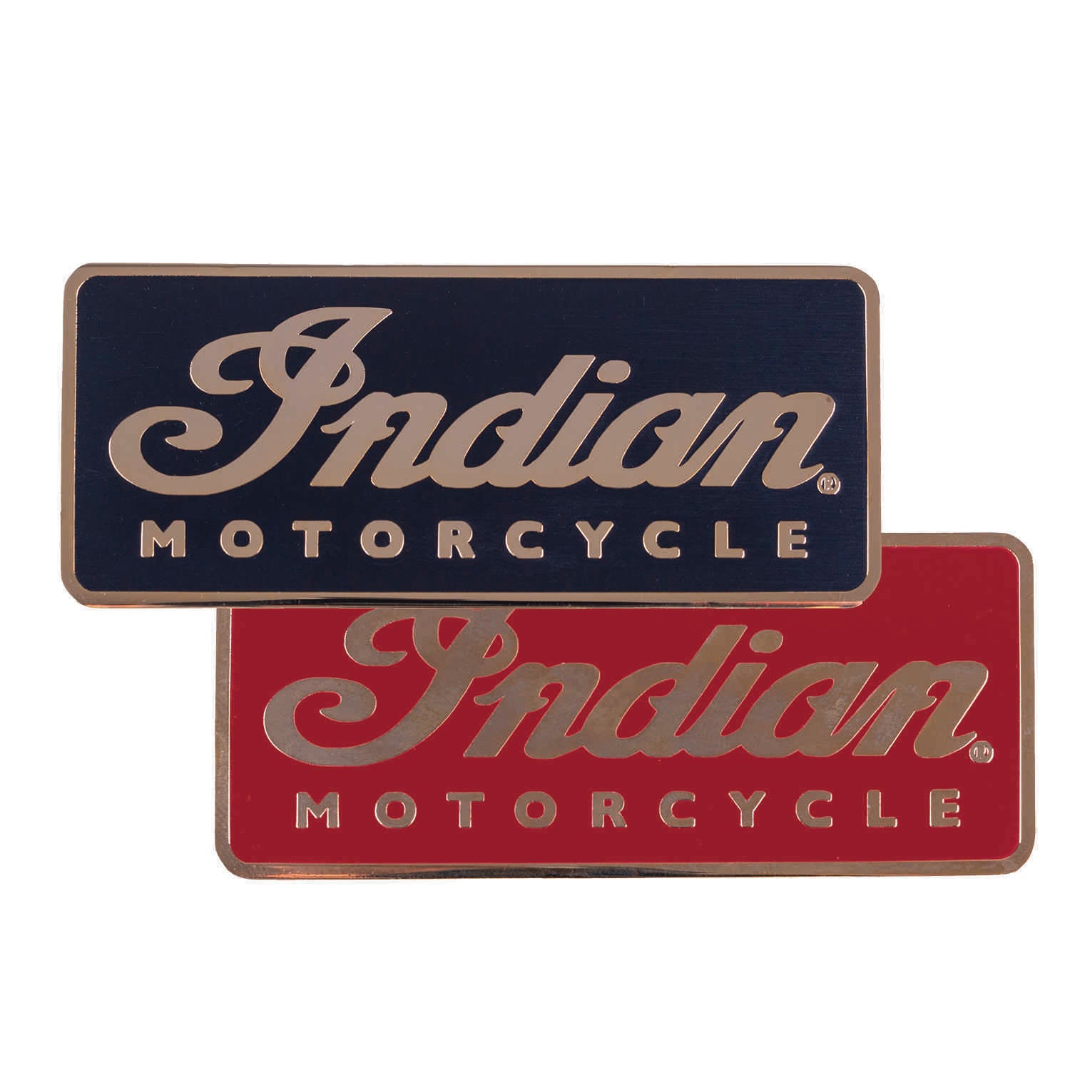 Motorcycle Script Logo Fridge Magnets, Set of 2
