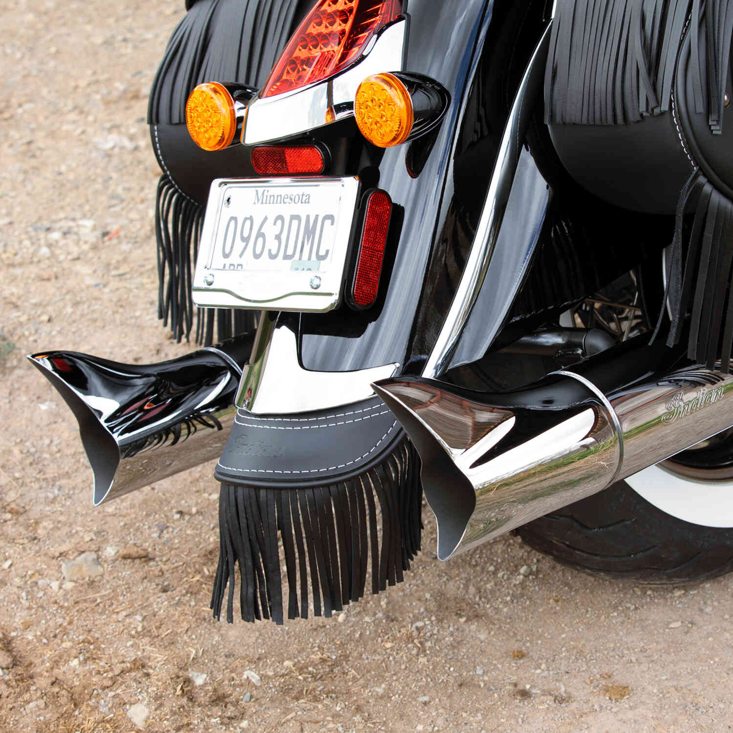 Fish Tail Exhaust Tips in Chrome, Pair