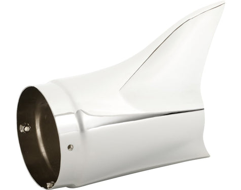 Fish Tail Exhaust Tips in Chrome, Pair
